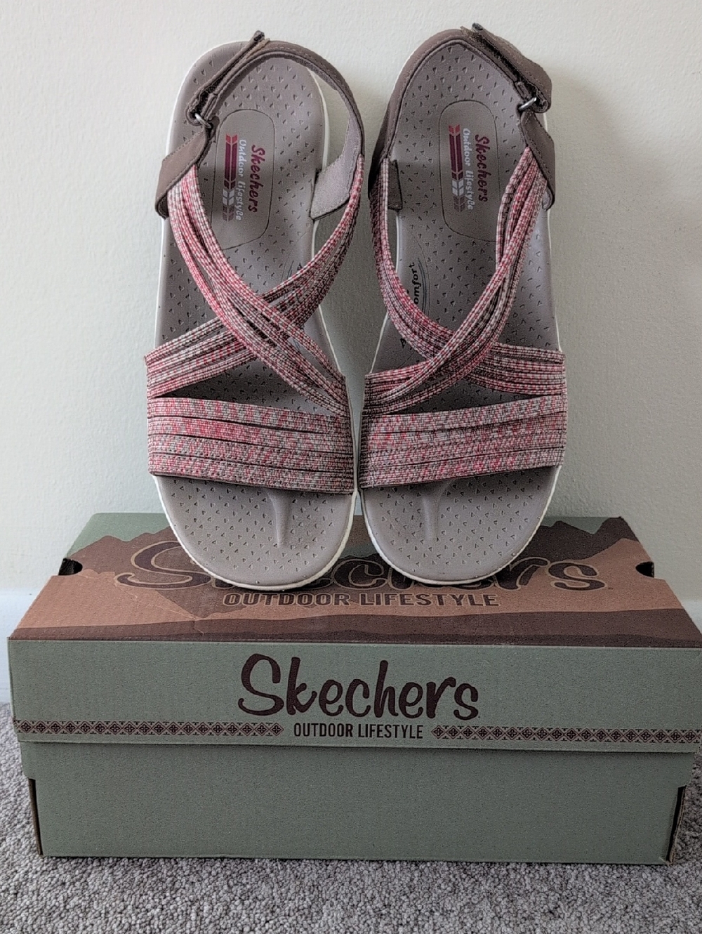Skechers Strappy Comfort Sandals - SIZE 9 |EUR 39 | Activewear Outdoor Flexible